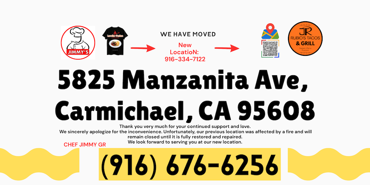 North Sacramento's Lomito Fuzion Temporarily Relocates to Carmichael After Fire