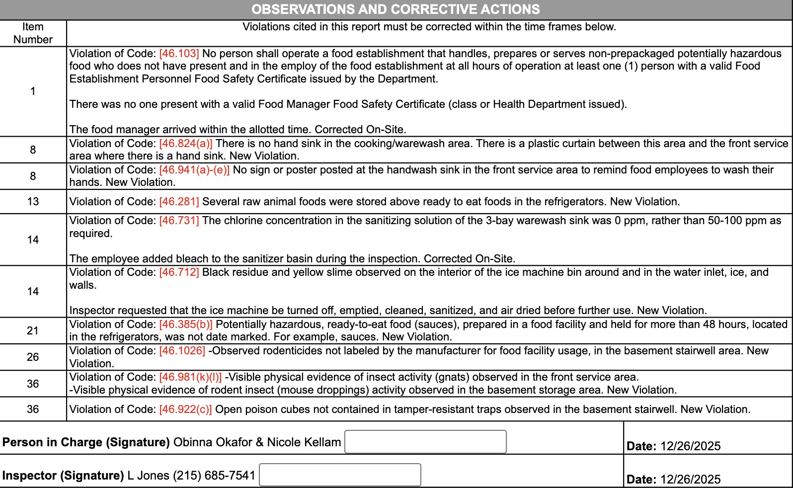A food employee was observed wearing a wristwatch in the cooking area.