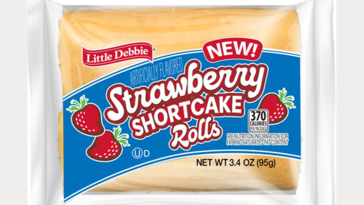 Little Debbie launches twin-wrapped Strawberry Shortcake Rolls for portable, grab-and-go snacking.