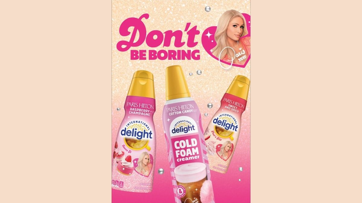 International Delight partners with Paris Hilton to launch a new line of bold creamers and cold foam, elevating everyday coffee moments.