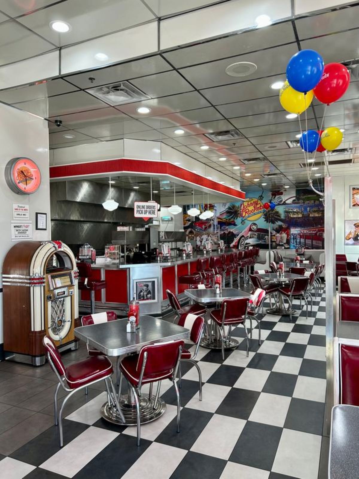 Johnny Rockets Bar Table Retro Burger Spot Johnny Rockets Has a Bright Future in Arizona