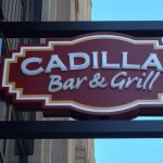 Cadillac Bar and Grill signboard
