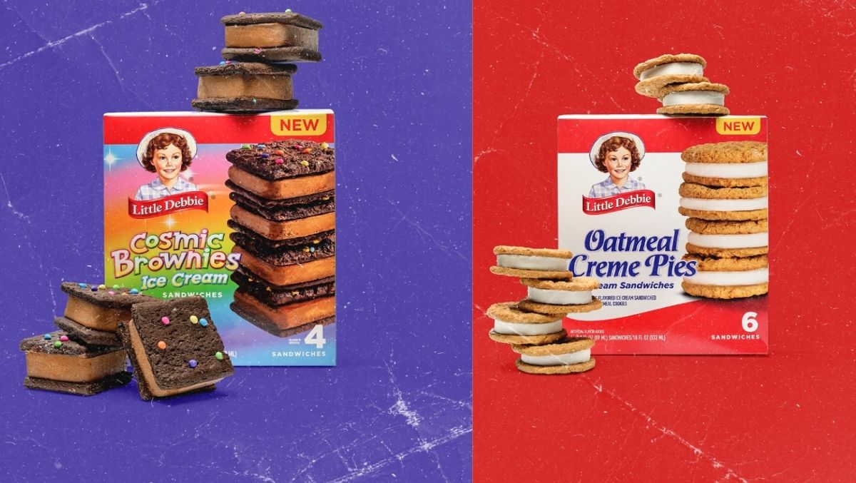 Little Debbie is bringing its iconic snack cakes to the freezer aisle with new ice cream sandwiches inspired by Oatmeal Creme Pies and Cosmic Brownies.