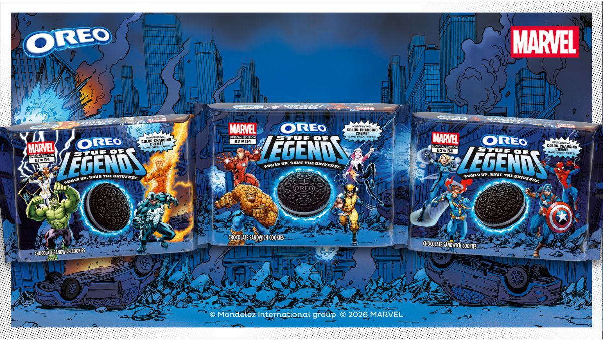 OREO has partnered with Marvel for an exciting collaboration called the “MARVEL OREO Stuf of Legends,” set to drop on February 2, 2026.