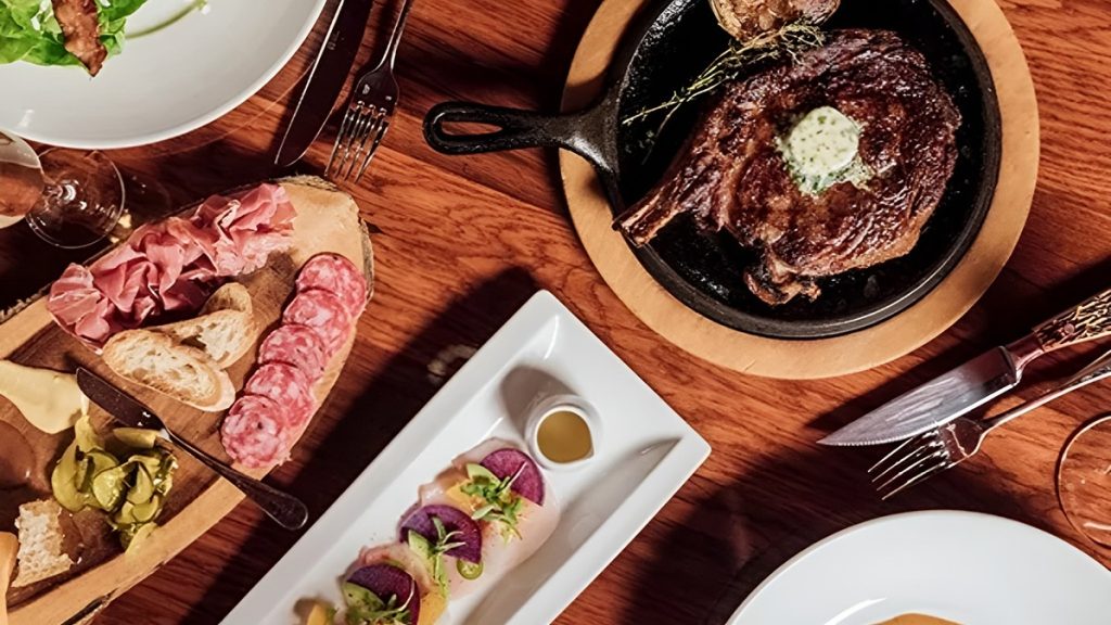 A look at the food table from A Restaurant