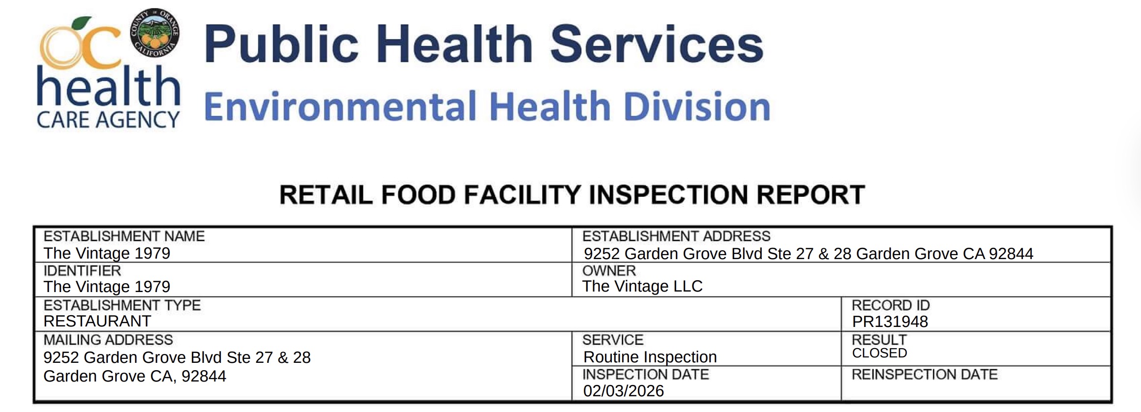 Not all food handlers were in possession of a valid California Food Handler Card