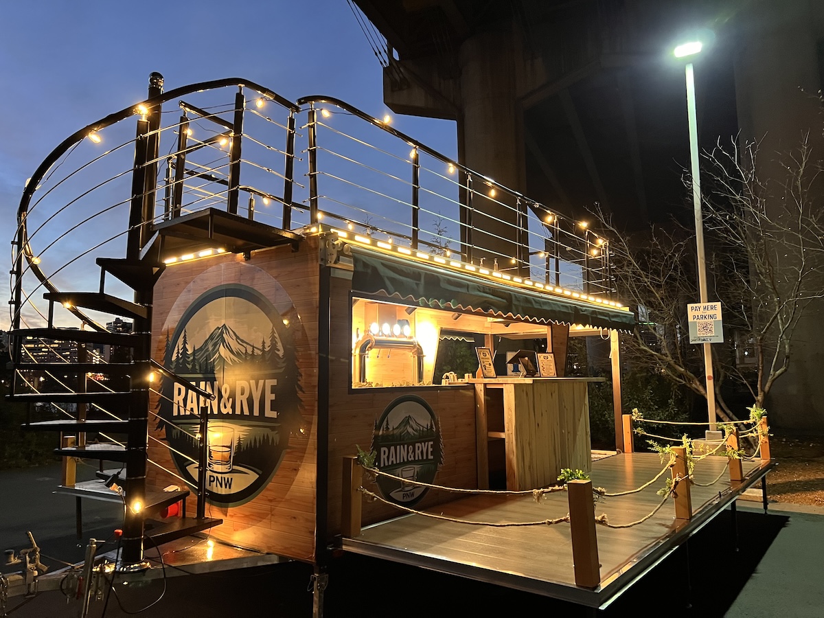 Full Bar on Wheels 'Rain + Rye' Prepares to Open at the Delta Carts