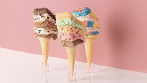Image of five-flavor ice cream slices served at Rainbow Cone (Image credit: Official | Rainbow Cone)