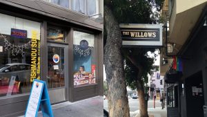 Fishmandu Sushi and The Willows were recommended to shut down due to cockroach infestation in the preparation areas