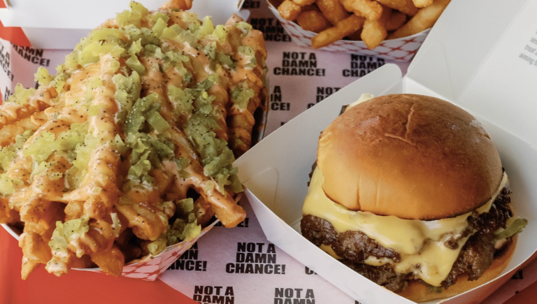 NADC Burger signage and branding