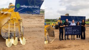 Image of the groundbreaking ceremony on the Azalea District at Valley Ranch