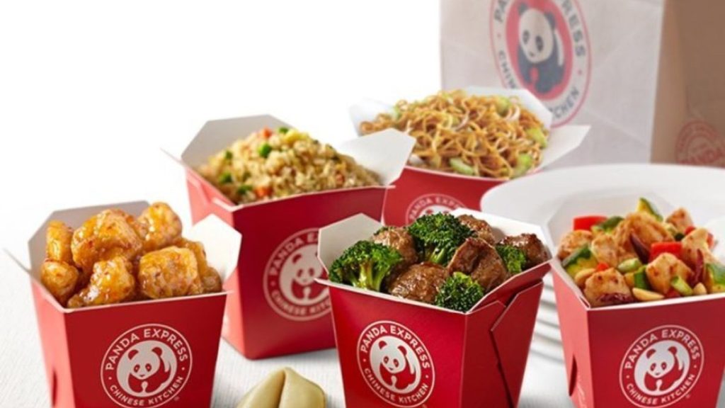 Image of Chinese food items served at Panda Express