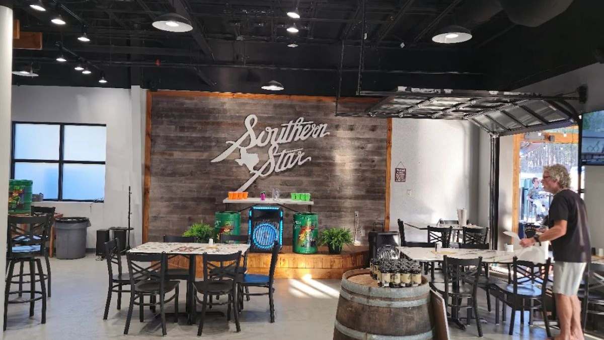 This image shows an inside view of Southern Star Brewing Company.