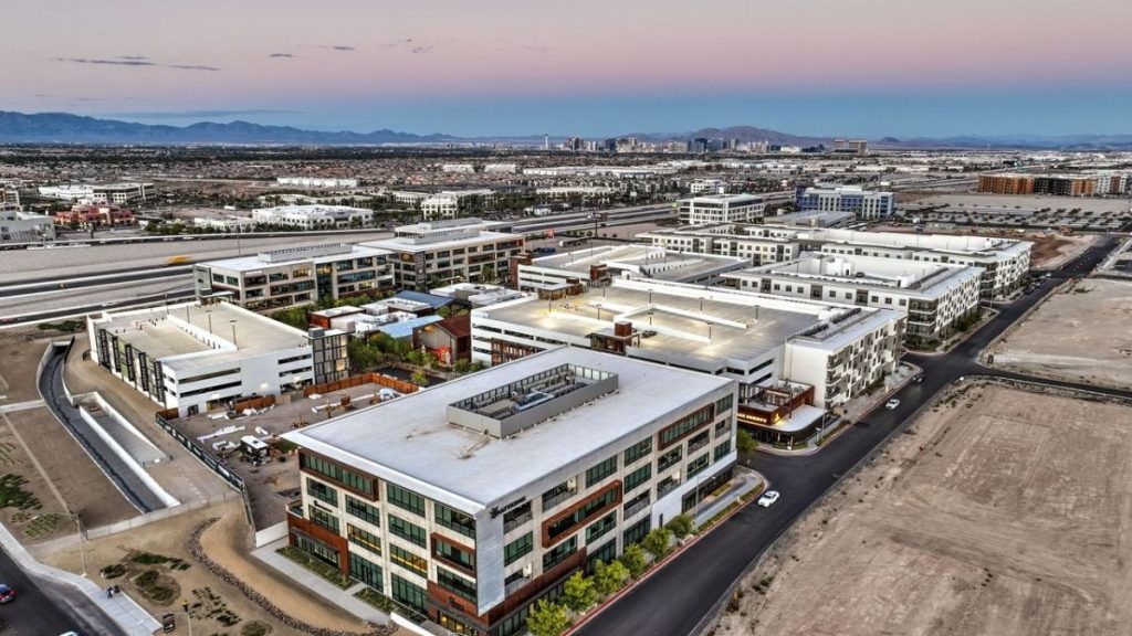 UnCommons aerial view, a retail and corporate hub
