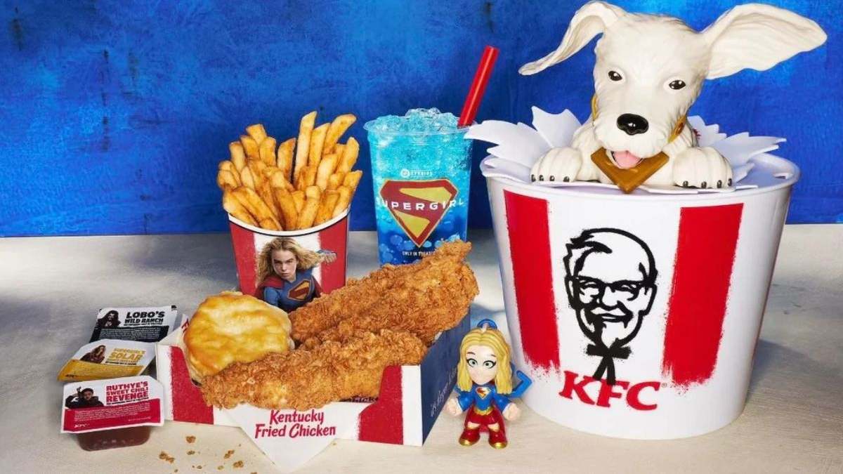 This image shows the latest ​Supergirl Ultimate Meal by KFC