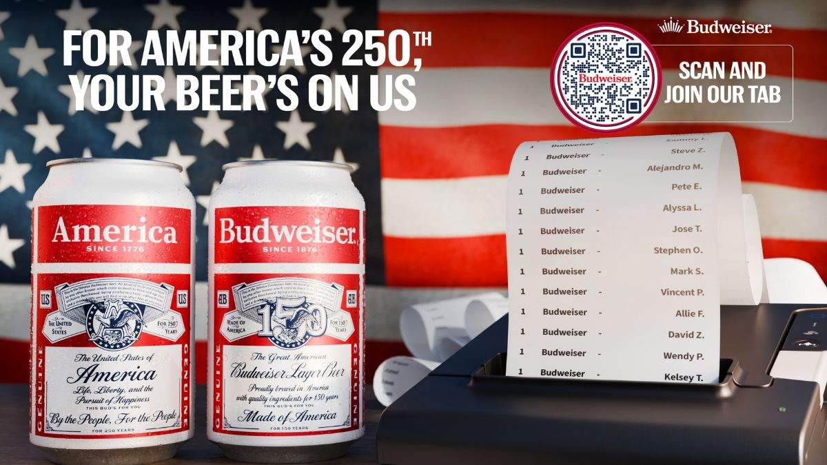 Budweiser is celebrating America's 250th with free beer and an extended summer campaign. 