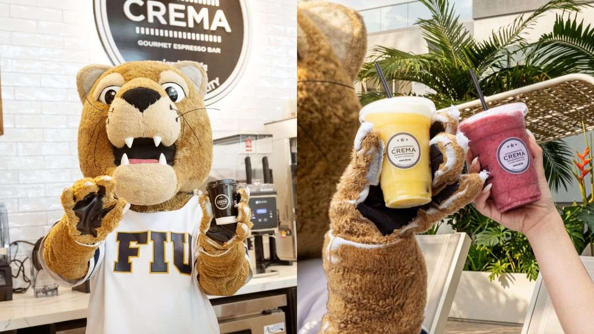 Panther outfit and cafe offerings have added to the students’ excitement in FIU (Crema Gourmet)