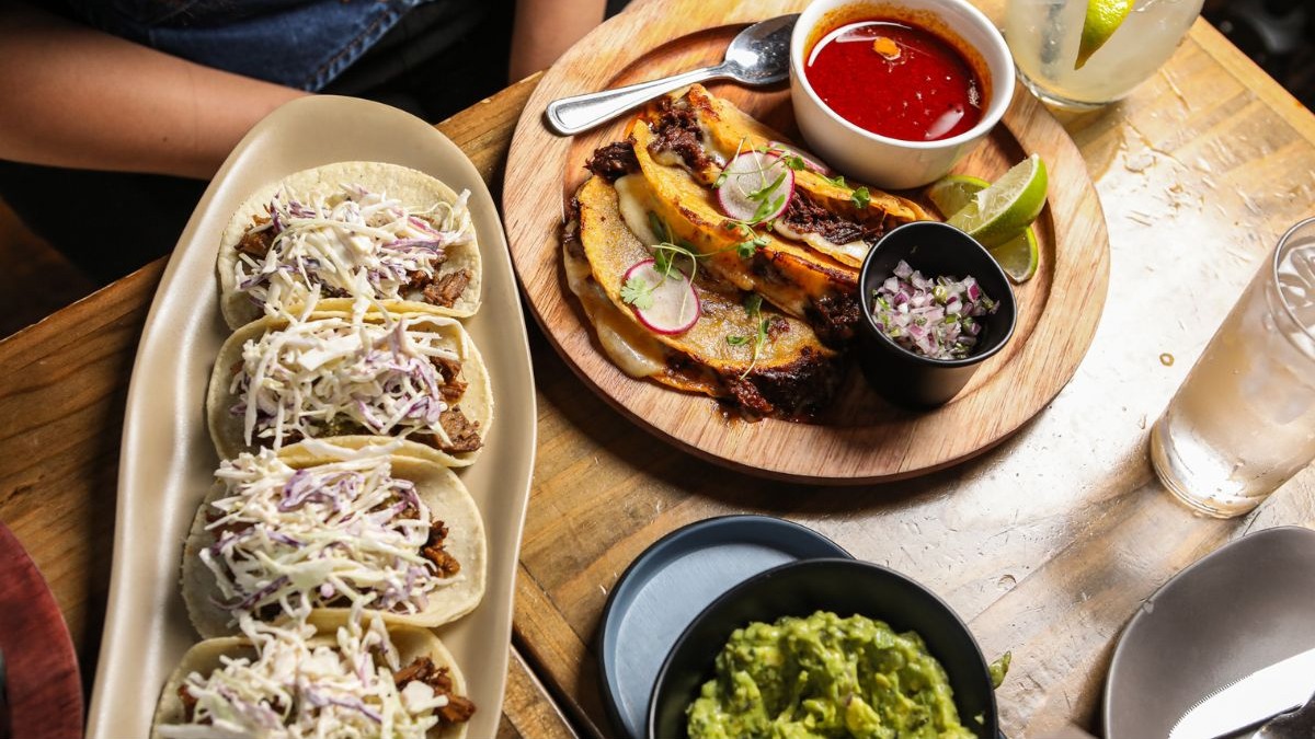 Tacos and Mexican food from Mercadito’s menu (Mercadito)
