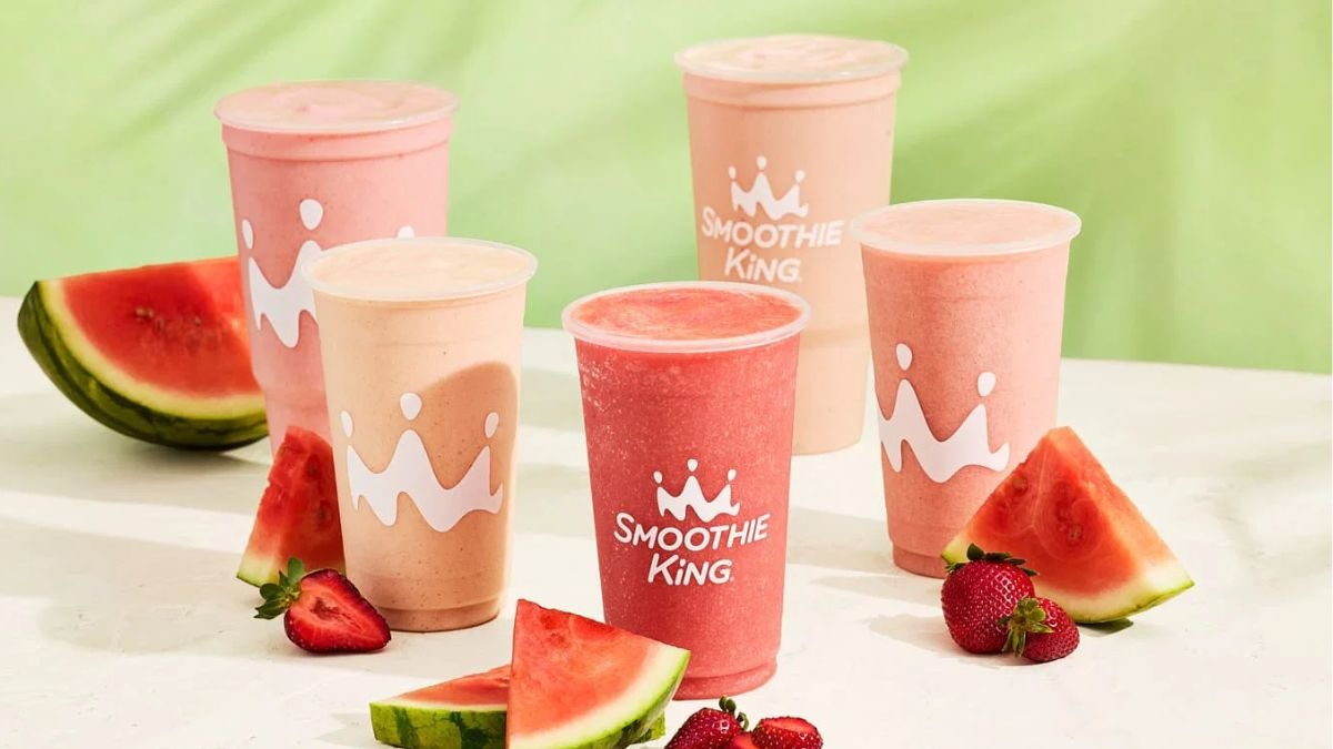 Image of watermelon smoothie from Smoothie King’s menu (smoothieking.com)