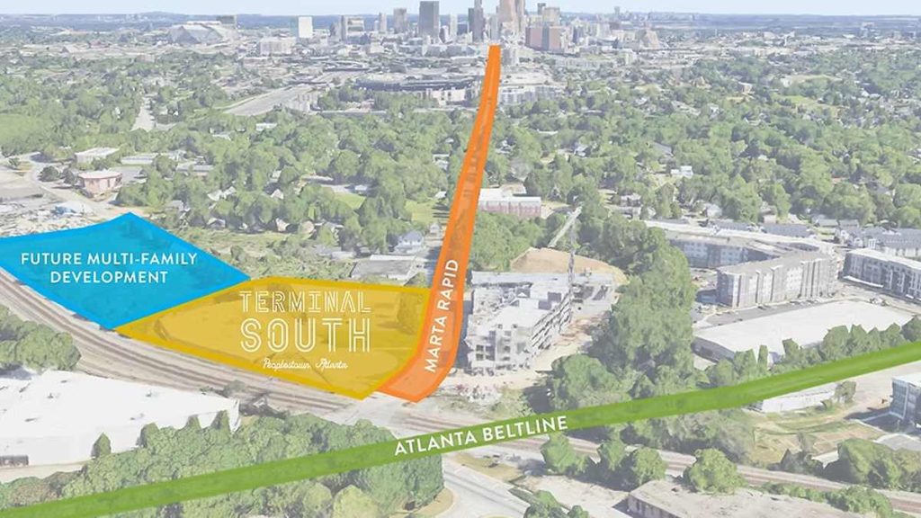 Terminal South welcomes visitors as the Atlanta Beltline Southside Trail opens.
