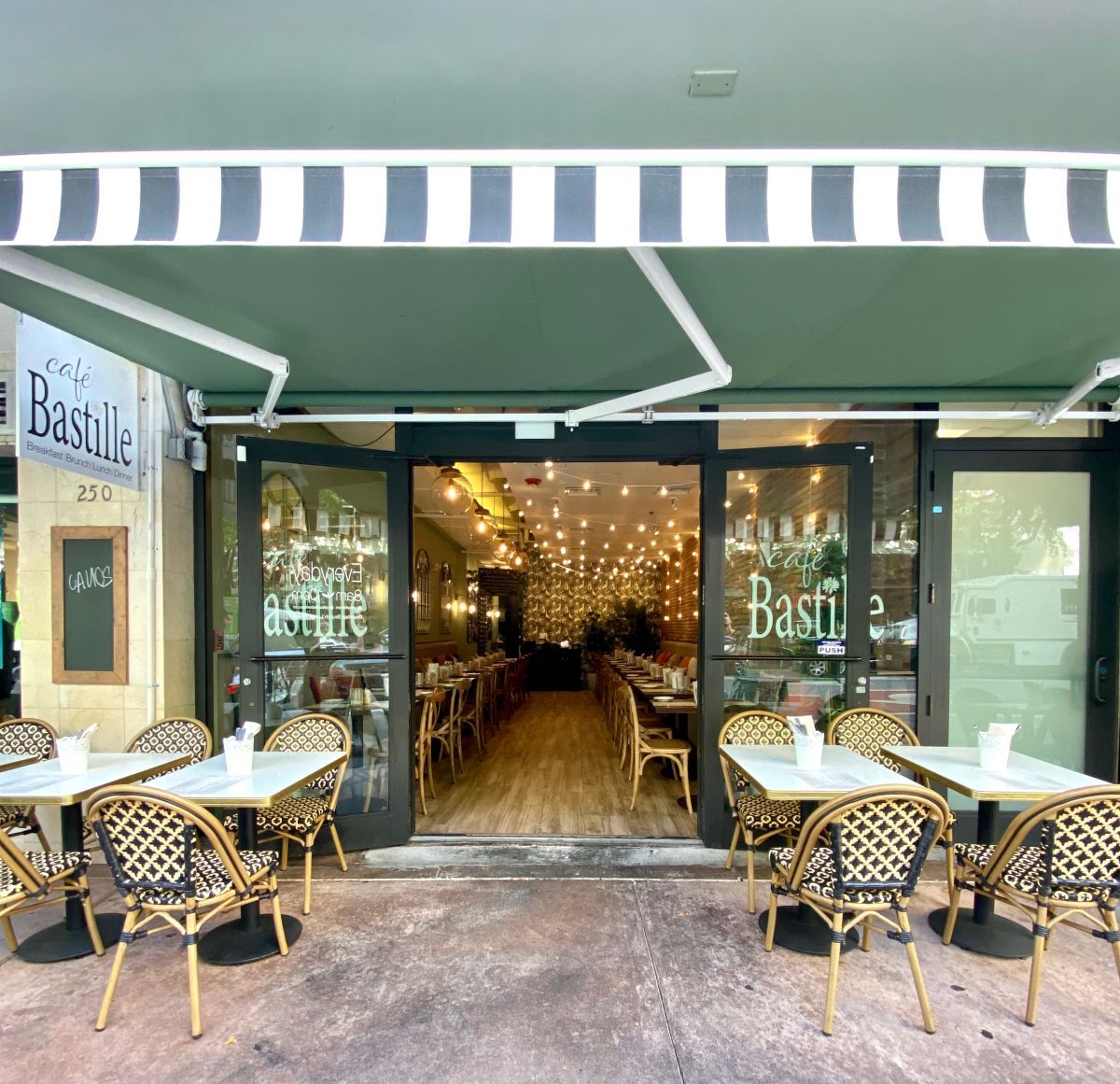 Cafe Bastille Planning a MiMo Restaurant With Enchanted Garden
