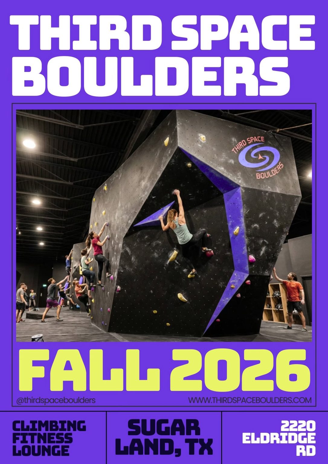 Third Space Boulders to Debut Climbing Venue in Sugar Land