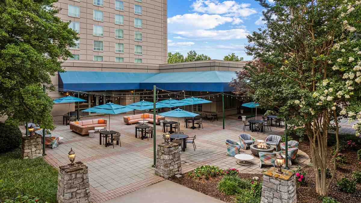 Franklin Marriott Cool Springs Hotel Completes $10 Million Renovation Franklin Marriott Cool Springs Hotel renovates several areas including the outdoor space.