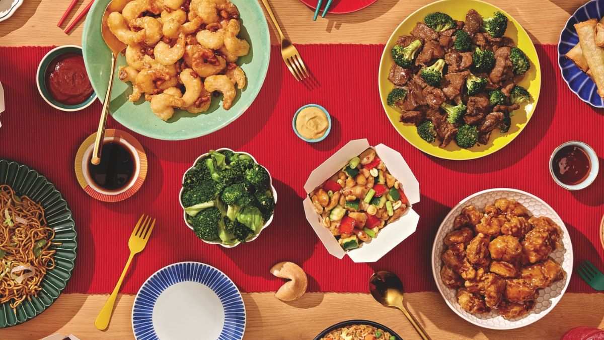 Menu spread at Panda Express (Panda Express PR)