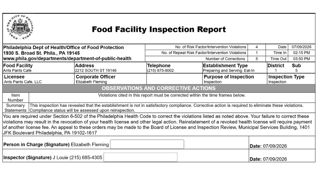 Screenshot of the follow-up