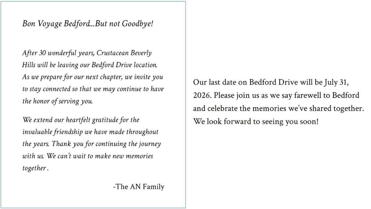 Screenshot of the closure announcement