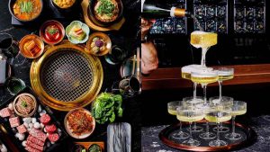 This image shows food and drinks at The Dancing Pine