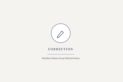 Editorial correction notice