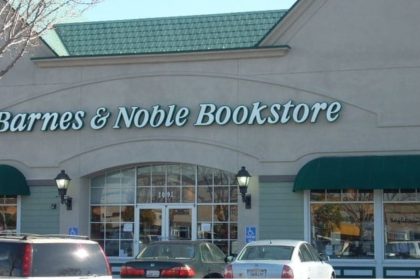 This is a storefront image of Barnes & Noble, Redwood City