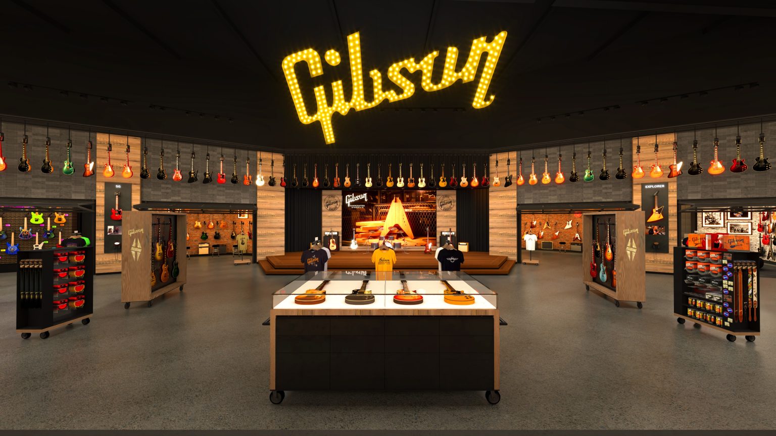 Gibson Garage Las Vegas, Premier Immersive Retail and Music Destination, to Debut Next Year