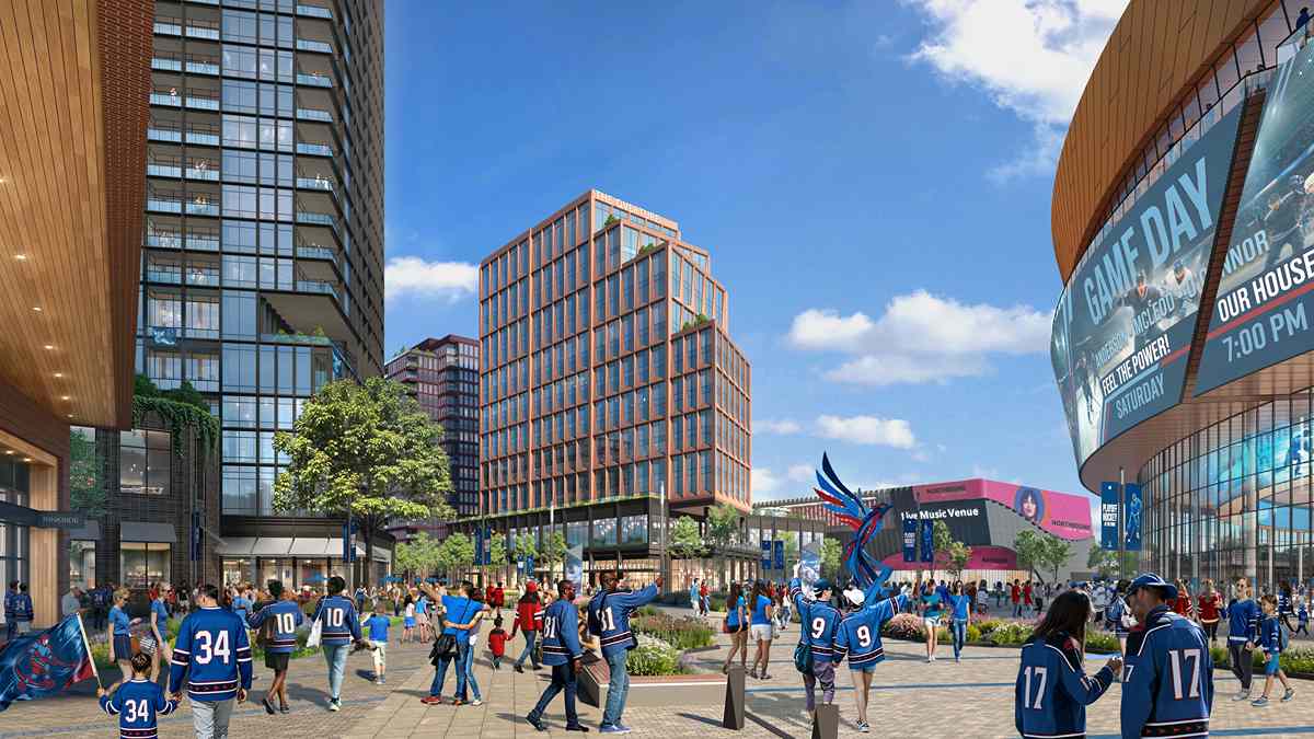 The redevelopment plans of North Point Mall includes an NHL arena.
