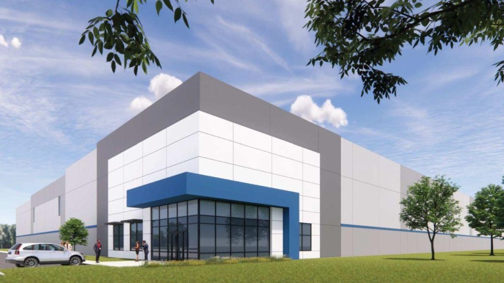 This image shows a rendering of Gateway East Industrial