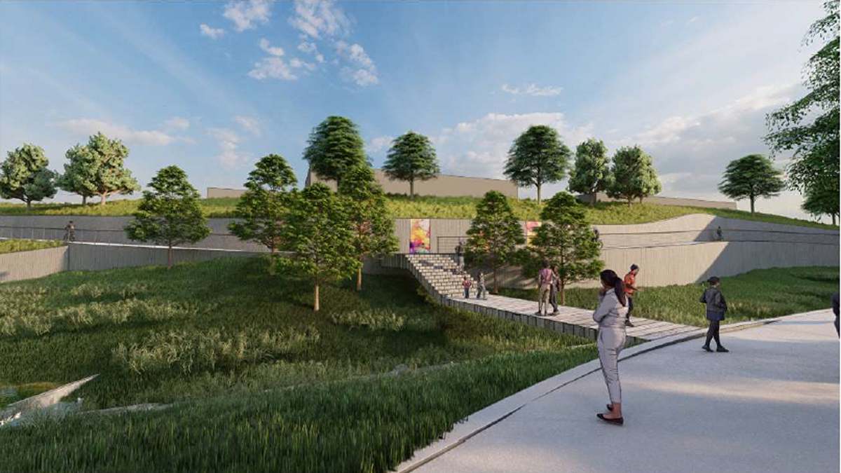 The City of Chamblee is breaking ground on Fish Bolt Park on August 12.