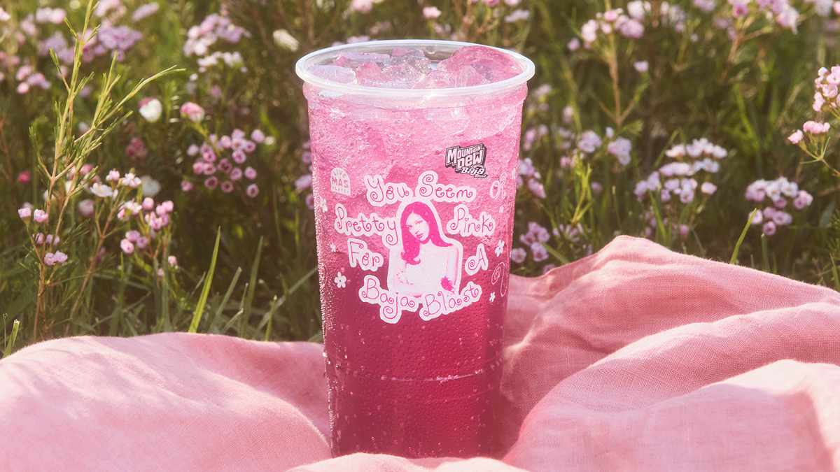 Taco Bell and Olivia Rodrigo launch You Seem Pretty Pink for a Baja Blast Freeze.