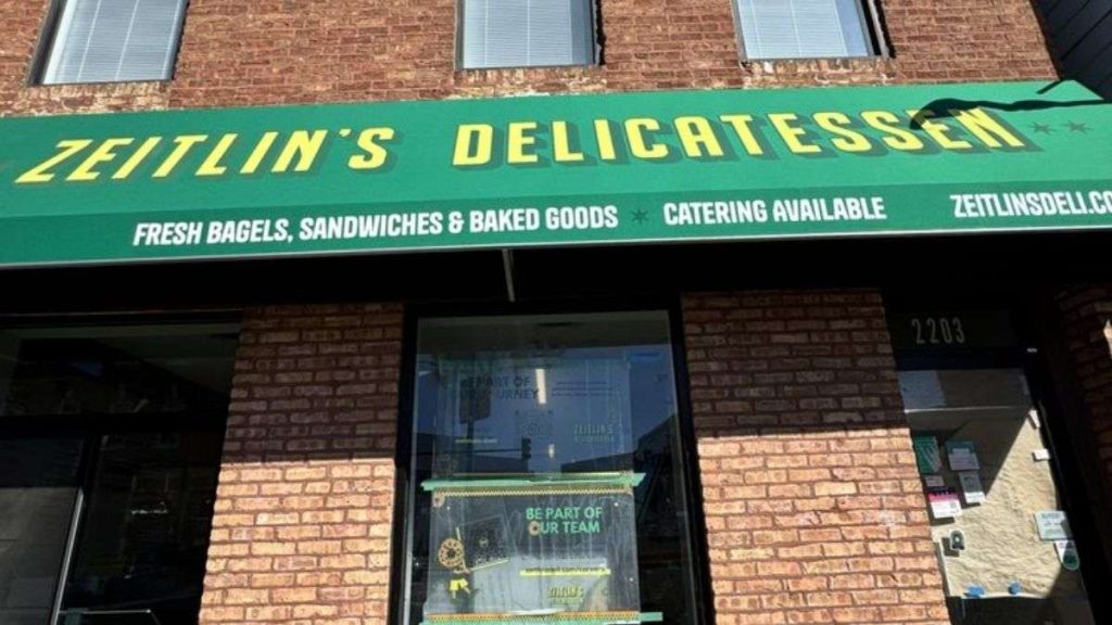 This image shows an outside view of Zeitlin's Delicatessen