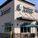 Caribou Coffee celebrates the grand opening of its Stone Mountain location.