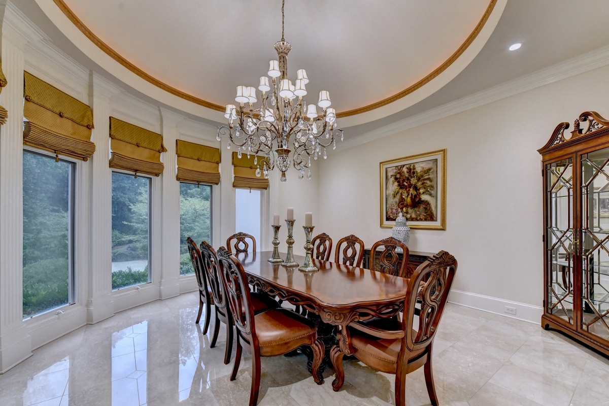 European-Inspired Architecture on a Private Wooded Estate