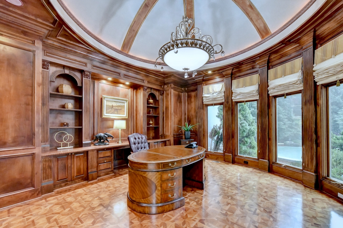 European-Inspired Architecture on a Private Wooded Estate