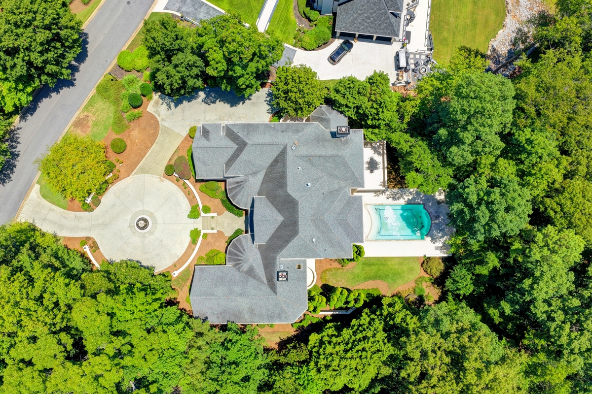 European-Inspired Architecture on a Private Wooded Estate