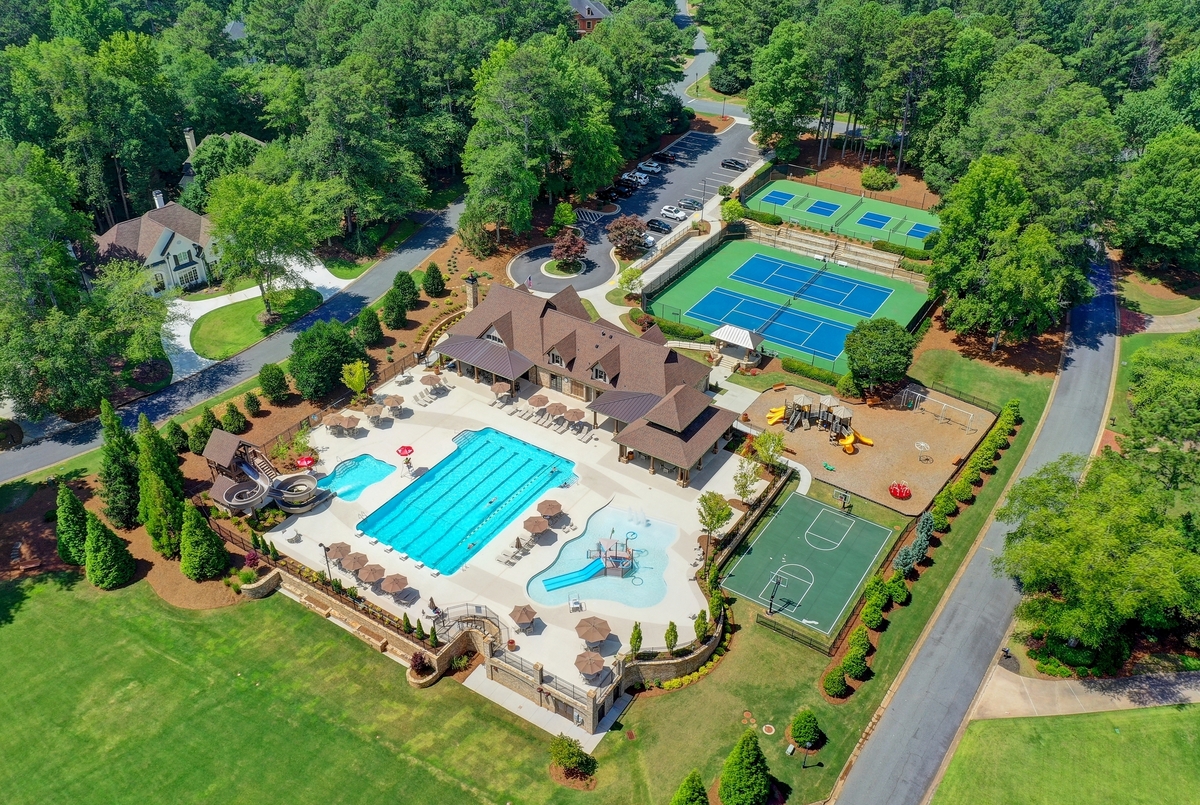 European-Inspired Architecture on a Private Wooded Estate