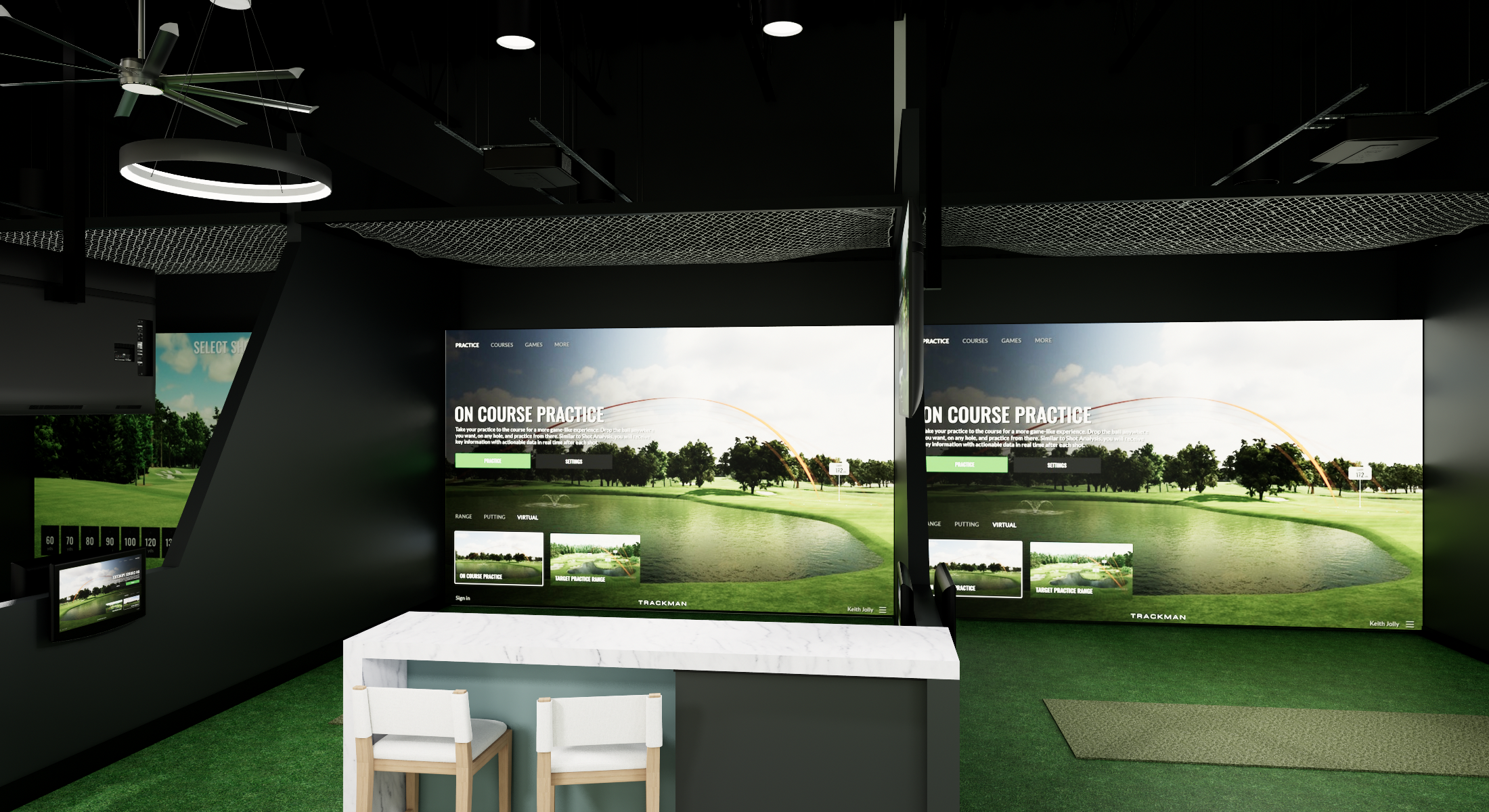 GolfTRK, Indoor Golf Training Facility, "Coming Soon" to The Woodlands