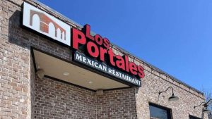 This image shows an outer view of Los Portales