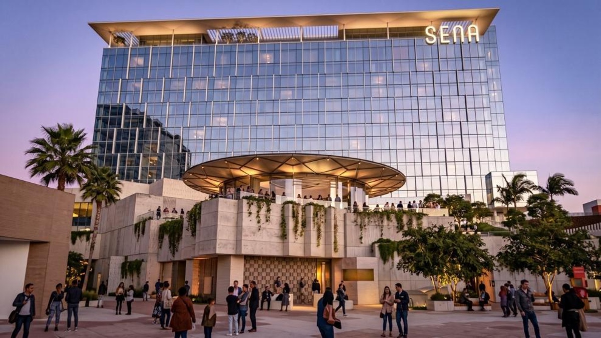SENA To Open At OCVIBE In Anaheim In 2029 Autograph Collection hotel will include a José Andrés restaurant SENA, a hotel in Marriott’s Autograph Collection, will open at OCVIBE, the 100-acre mixed-use development surrounding Honda Center, 2695 E. Katella Ave., Anaheim, CA 92806. According to an Oct. 15 press release from OCVIBE, the hotel is expected to open in 2029 as the first Autograph Collection property in Anaheim. The hotel will have more than 300 rooms and will be the district’s first hotel, according to the release. Architecture and landscape architecture are by WATG, interiors are by Rockwell Group, and Sage Hospitality Group will operate the property. Guests will have access to the Marriott Bonvoy loyalty program. The ground floor will include a signature restaurant from Chef José Andrés, open to hotel guests, district visitors, and Anaheim residents. A circular lobby bar will sit at the center of the arrival area with views of Honda Center and OCVIBE’s South Plaza. The hotel will also have an indoor-outdoor lobby bar and a pool bar with fire features, cabanas, and music programming. According to the release, WATG’s design draws on the hotel’s location along the Santa Ana River. Plans call for a terraced podium and a façade designed to reflect changing light throughout the day. When complete, OCVIBE is planned to include 20 acres of parks, three miles of walking trails, more than 2,000 residences, more than 35 dining options, office space, and three entertainment venues. The first phase, which includes a concert hall, market hall, and office space, is expected to open in 2027. Additional details on the hotel’s rooms and dining will be shared as development continues. OCVIBE (