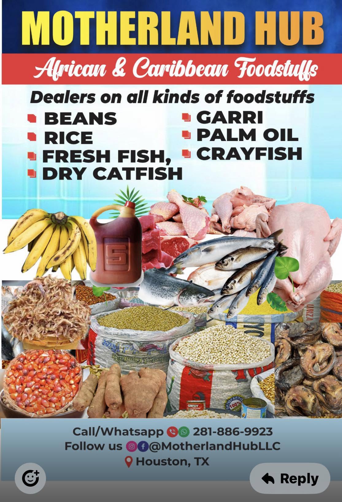 Motherland Hub African Market to Serve out of the Fry Tealbrook Retail Center